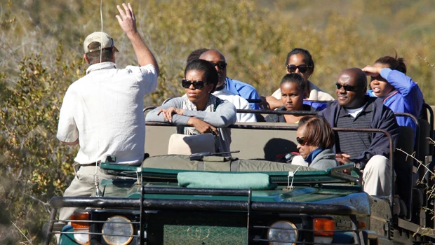 Michelle Obama and family go on African safari