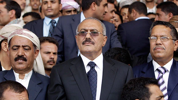 Saleh injured in rocket attack