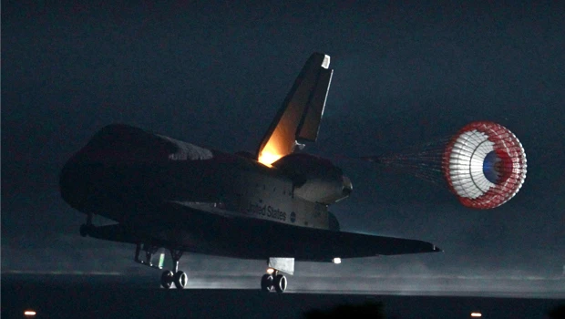 Next-to-last space shuttle flight lands on Earth