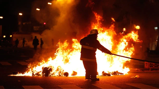 Riots break out as Argentina's top football team relegated