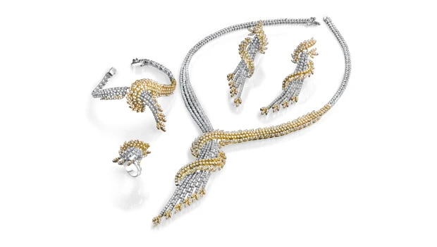 Walking down the aisle in diamonds