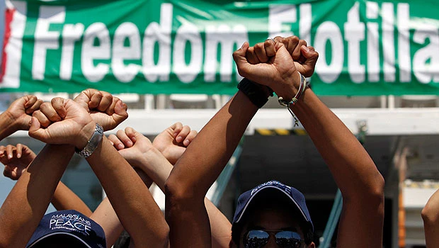 Gaza flotilla activists detained in Greece