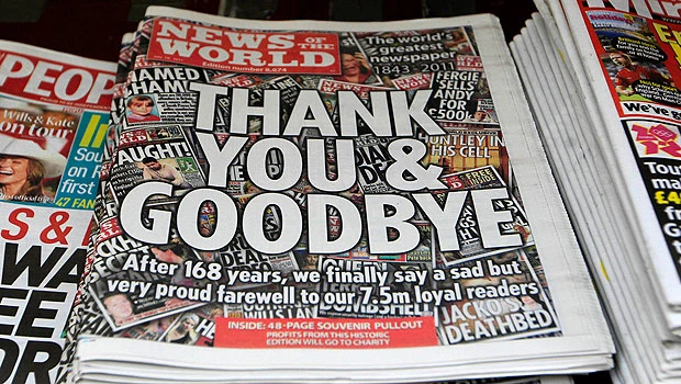 Last edition of News of the World sells fast in London