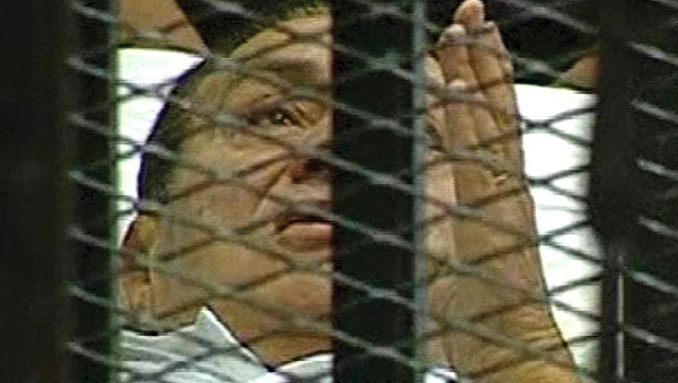 Mubarak goes on trial in hospital bed