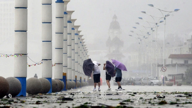 Tropical storm brings rain, wind to China, North Korea