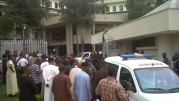 Nigeria president visits site of deadly UN bombing