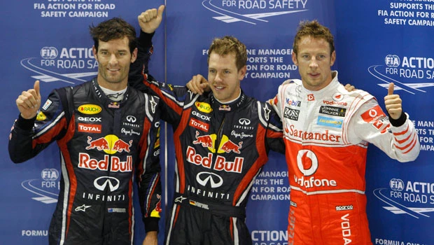 Vettel takes pole for F1 Singapore GP