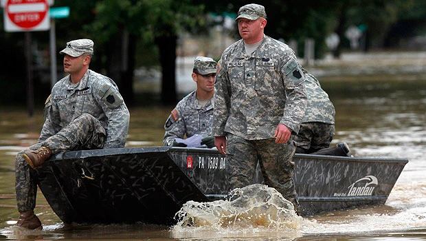 Pennsylvania hit by huge flooding, towns submerged