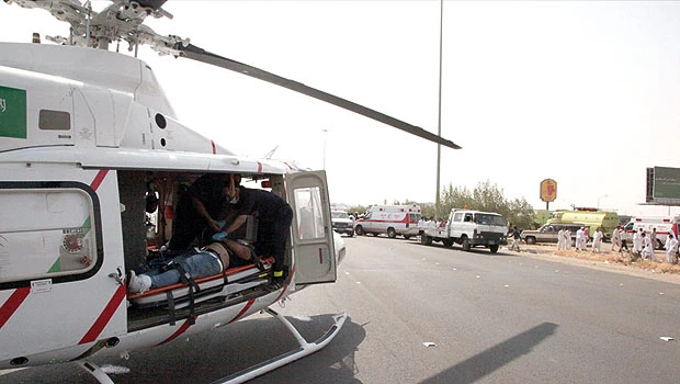 Civil Defense airlifted 27 accident victims in Ramadan