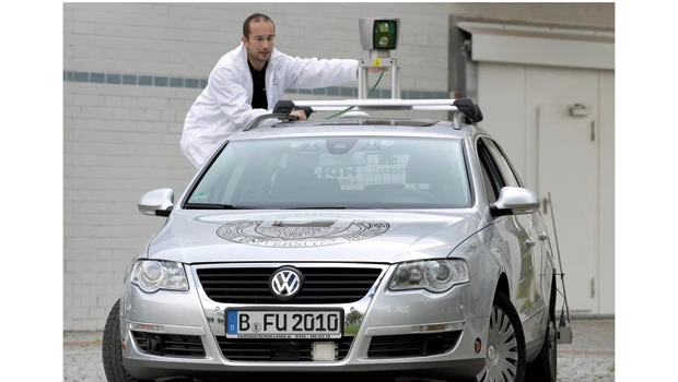 Driverless car navigates Berlin streets