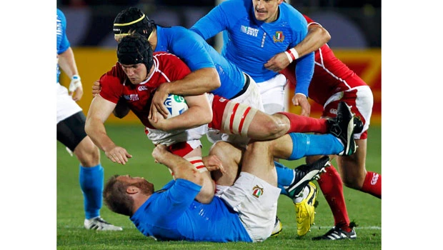 Russia thumped by Italy in Rugby World Cup