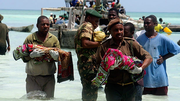 Tanzania ship sinks; 45 dead, hundreds missing
