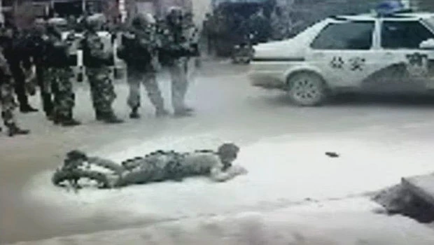 Tibetan monk’s suicide try seen in leaked video