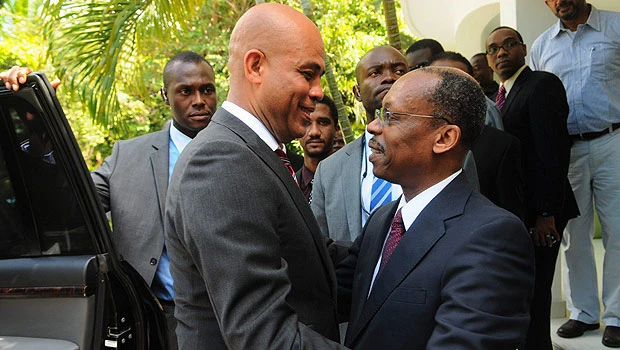 Haiti’s president meets with ‘Baby Doc,’ Aristide