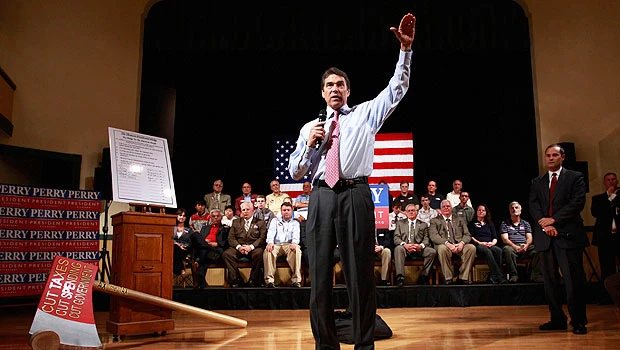 Perry says he is Republicans’ best contrast to Obama