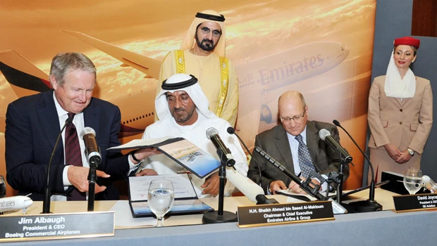 Emirates places $18-billion Boeing order at airshow