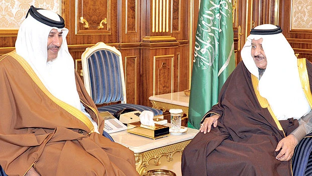 Crown prince meets top leaders