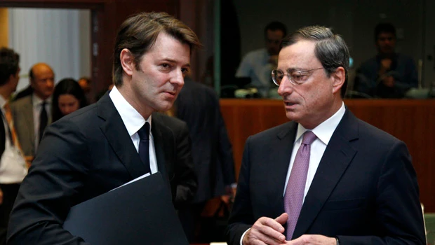 European shares slip back after ECB chief's comments