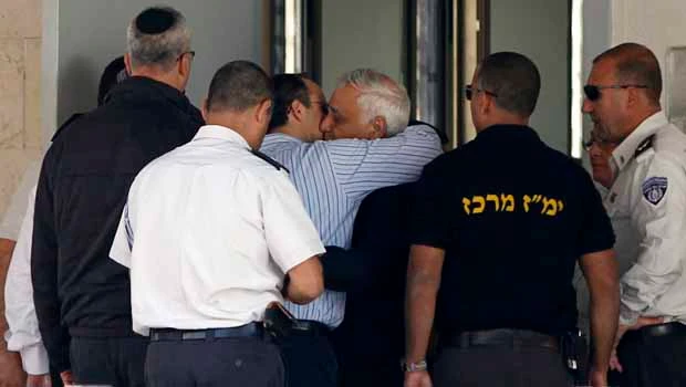 Former Israeli president enters prison