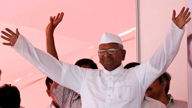 Hazare fasts to call for tougher graft law