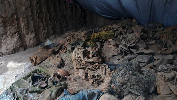 Mass grave found in Afghan army compound