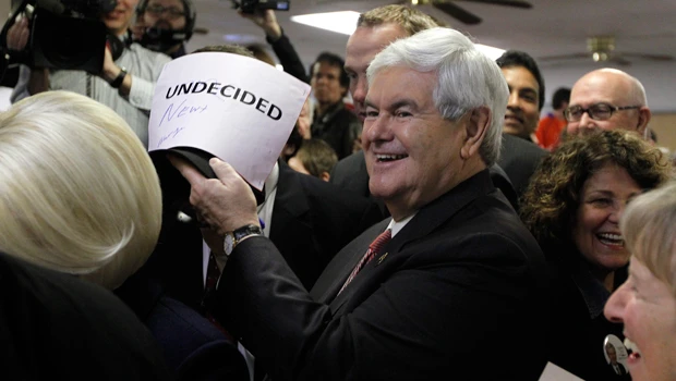 Romney, Gingrich suddenly ‘neck and neck’