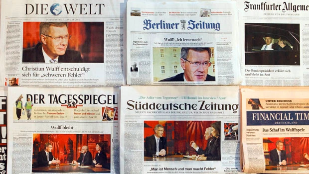 German media attack president after he vows to stay