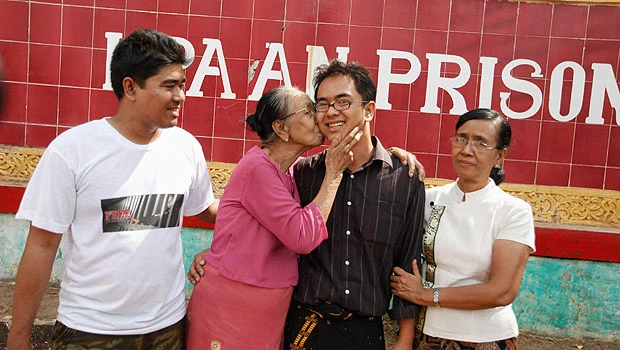 Myanmar frees many prominent political prisoners