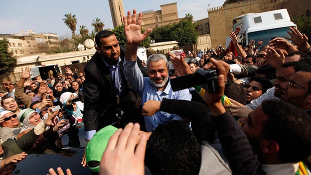 Hamas PM voices support for Syria protests