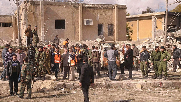 Blasts hit security HQs in Syrian city Aleppo