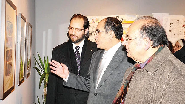 Basim Comics Exhibition held in Cairo