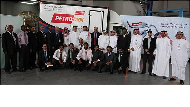 Petromin delivers lubricants service van to Hyundai Almajdouie