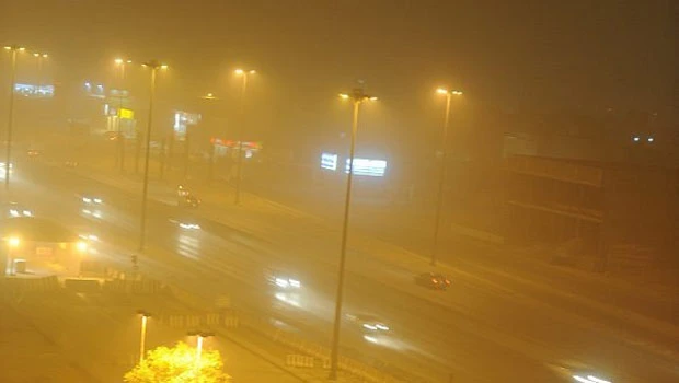 Dust forces residents to stay indoors