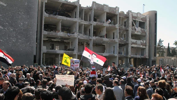 Police crush protest in Damascus