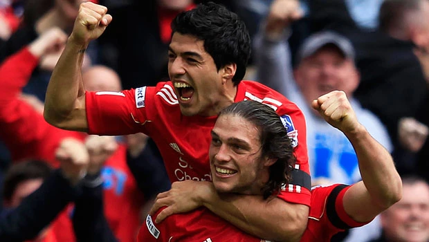 Carroll, Suarez rejoice as Liverpool reach FA Cup final