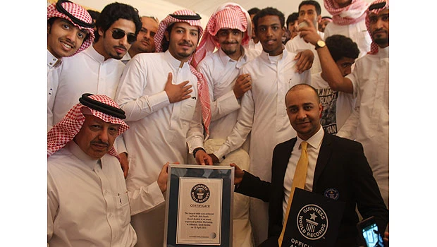 Alkhobar in Guinness with longest table