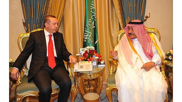 Saudi leaders, Turkish premier focus on security and stability