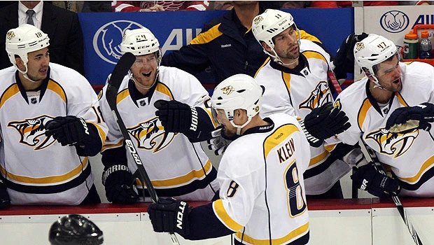 Predators down Red Wings for 3-1 lead