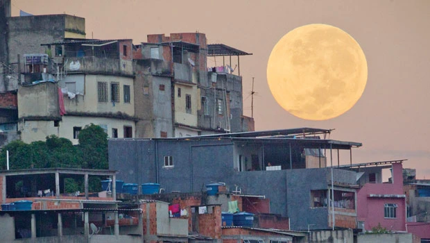 Moon appears bigger and brighter