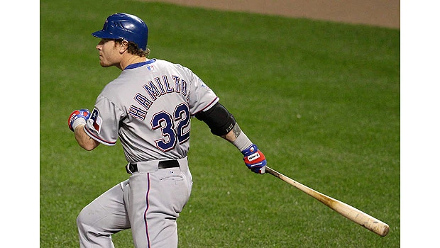Hamilton’s history-making performance powers Rangers past Orioles