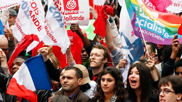 Socialists celebrate as French vote nears close