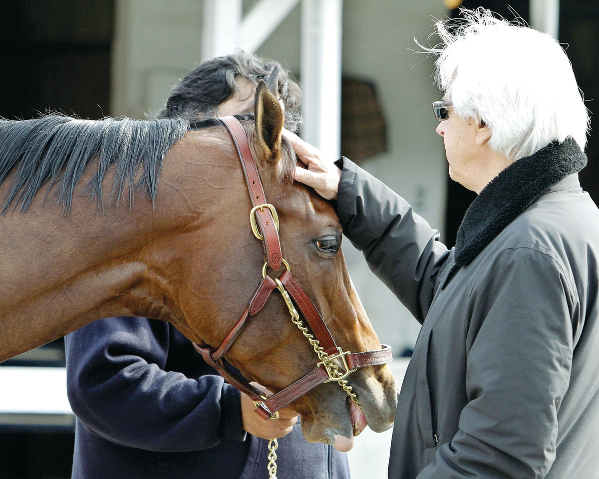 Baffert’s success
is rooted in
training his horses
hard and fast