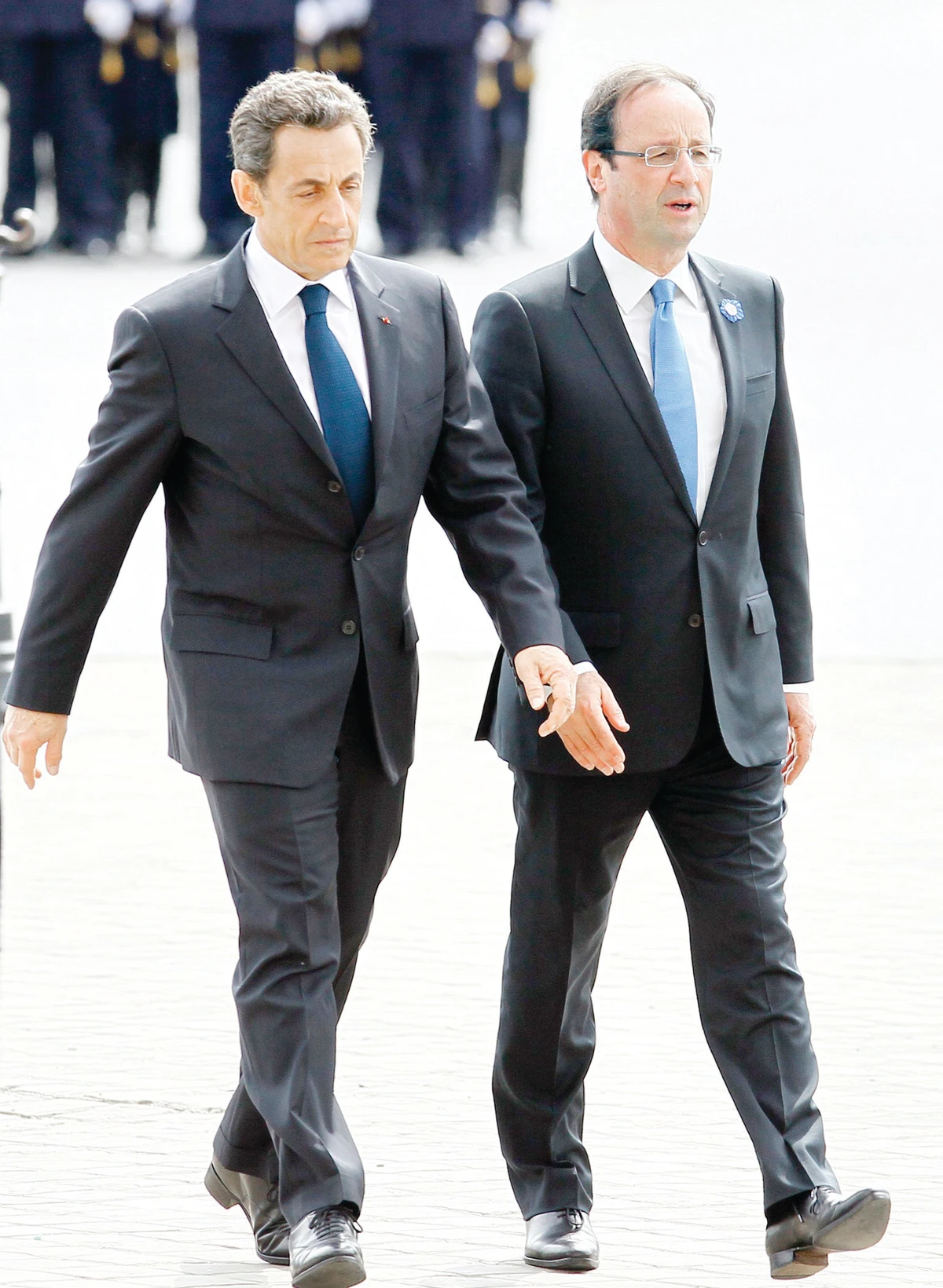 Hollande, Sarkozy
in real show of
unity at VE Day