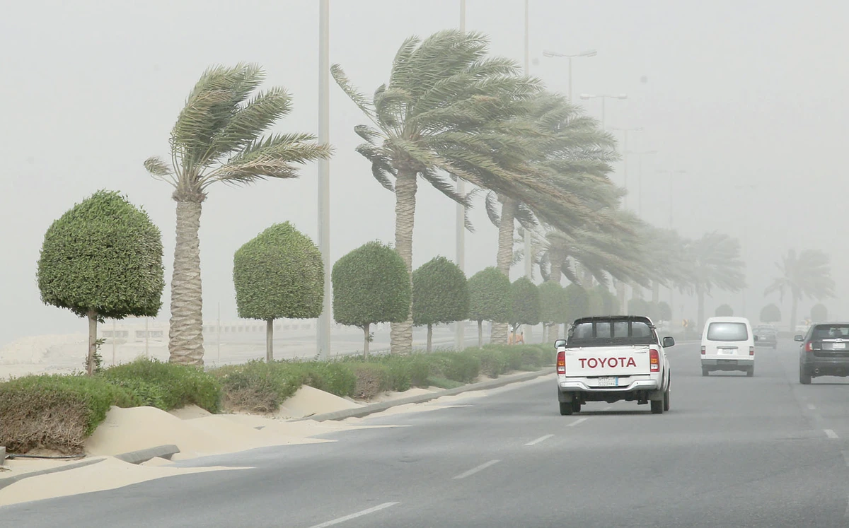 Heavy sandstorm in EP