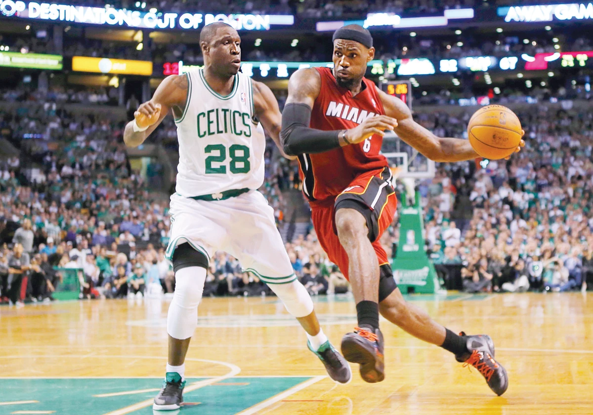 LeBron leads Heat past Celtics to even series