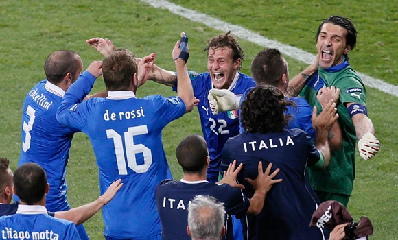 Azzurri leave England singing the blues