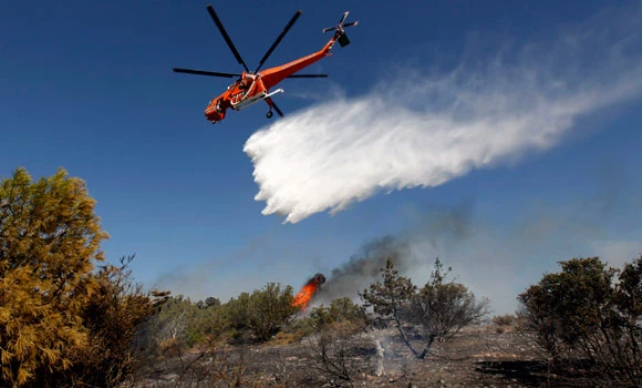Two wildfires burn in Greece on eve of elections