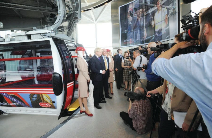 Emirates Air Line launches UK's first urban cable car