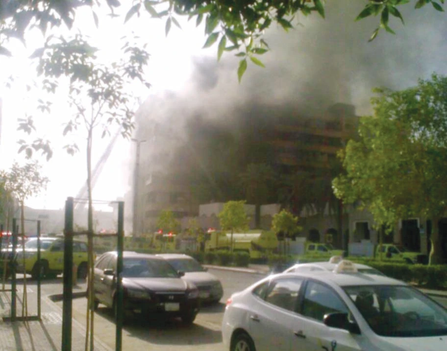 12 shops gutted as fire engulfs Riyadh complex