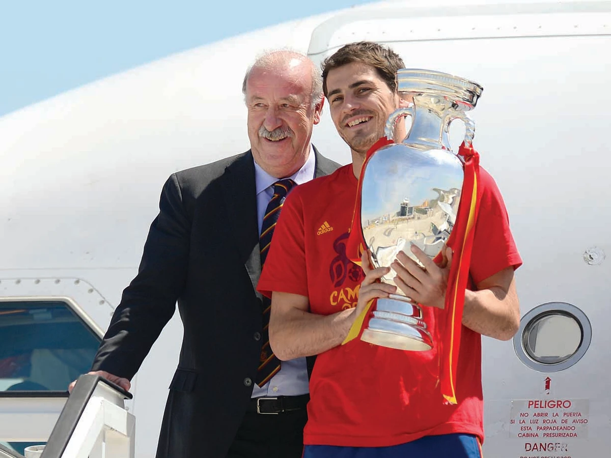 Spain's soccer champs back home for big party